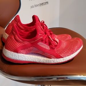 Adidas Pure Boost Sneakers Red Women Sport